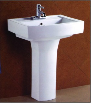 مغسلة بورسلان أبيض اوتس صيني 60*48*83سم # 32463